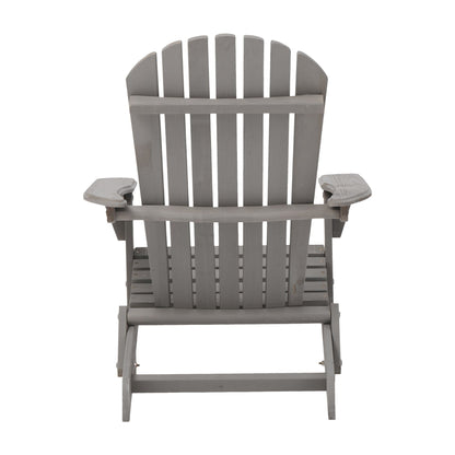 Oversize Outdoor Folding Adirondack Chair, Patio Chair For Garden