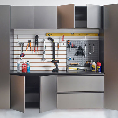 Nova Series - Door Wall Mounted Garage Cabinet, Soft Closing - Dark Gray