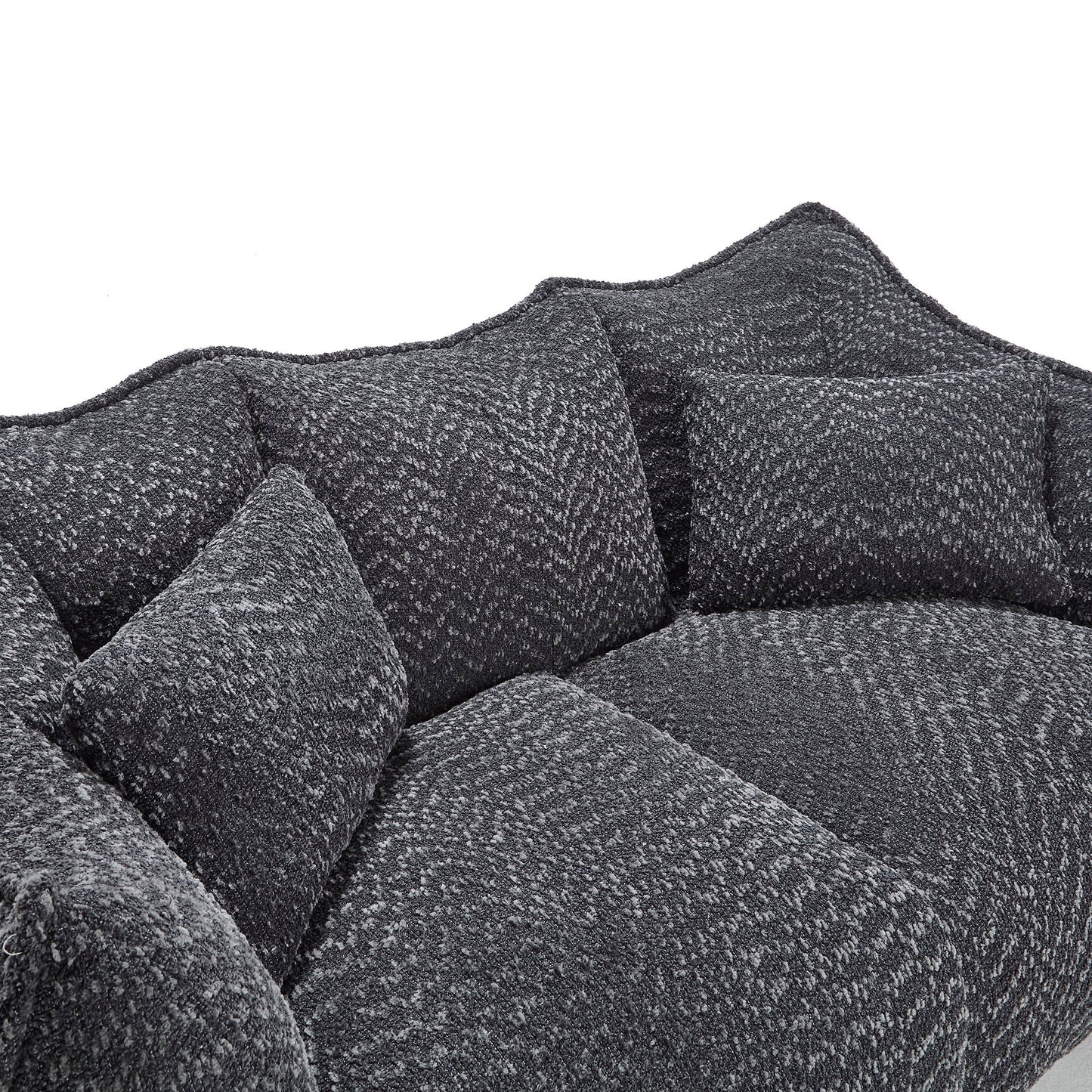 Comfortable Dual Beanbag Chair With High Resilience Foam Core For 2 People
