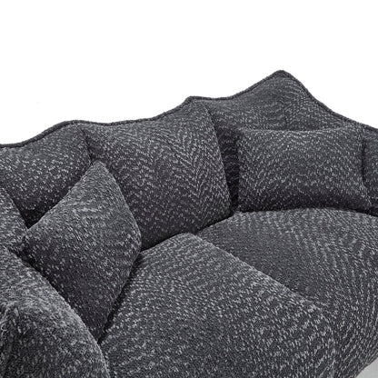 Comfortable Dual Beanbag Chair With High Resilience Foam Core For 2 People