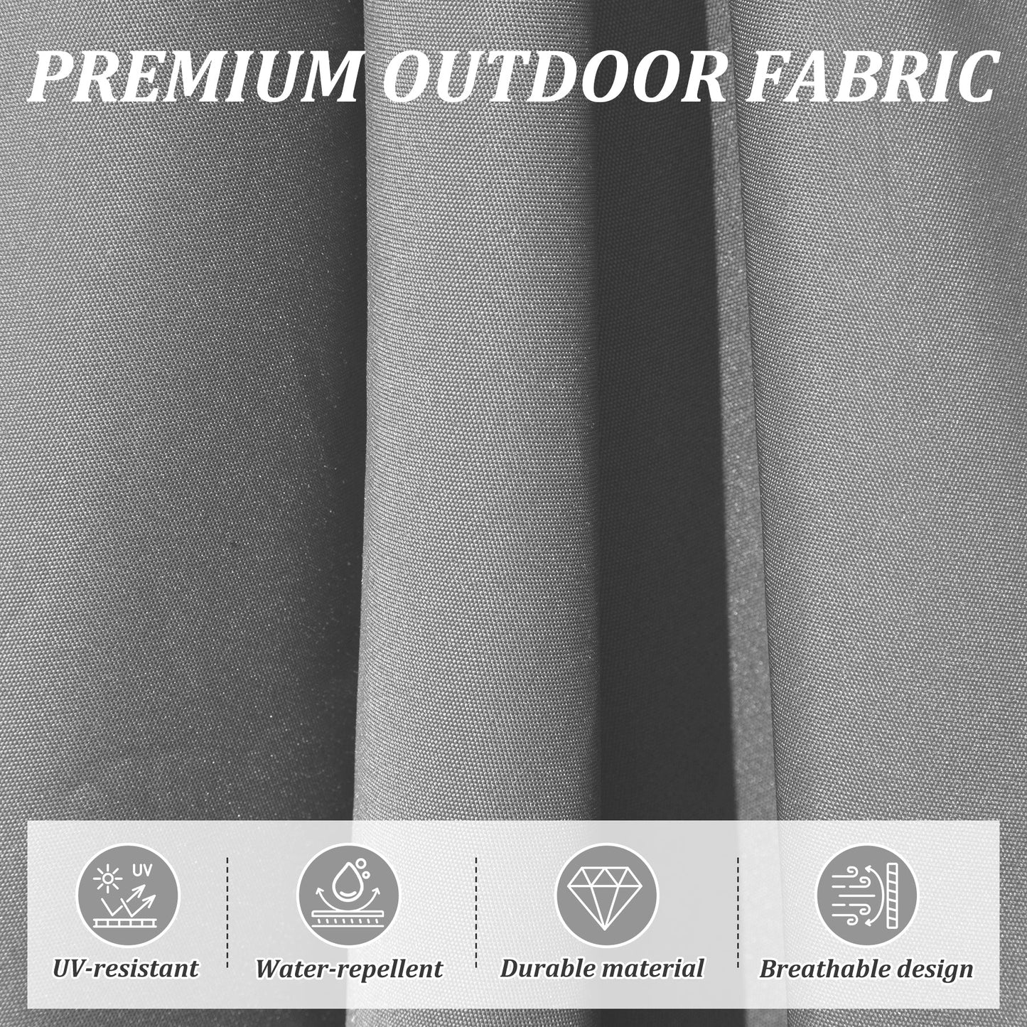 Round Cantilever Umbrella with Center Pole