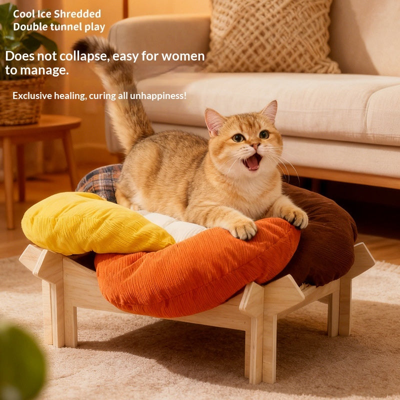 Cat Bed Summer Ice Pad, Universal For All Seasons, Detachable Ice Bean Cooling Pad, Dog Bed, Cross-Border Hot-Selling Pet Bed Supplies