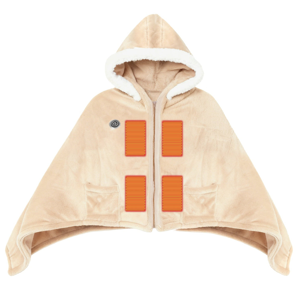 Wearable Heated Blanket with 8 Heating Zones and 3 Temp Levels