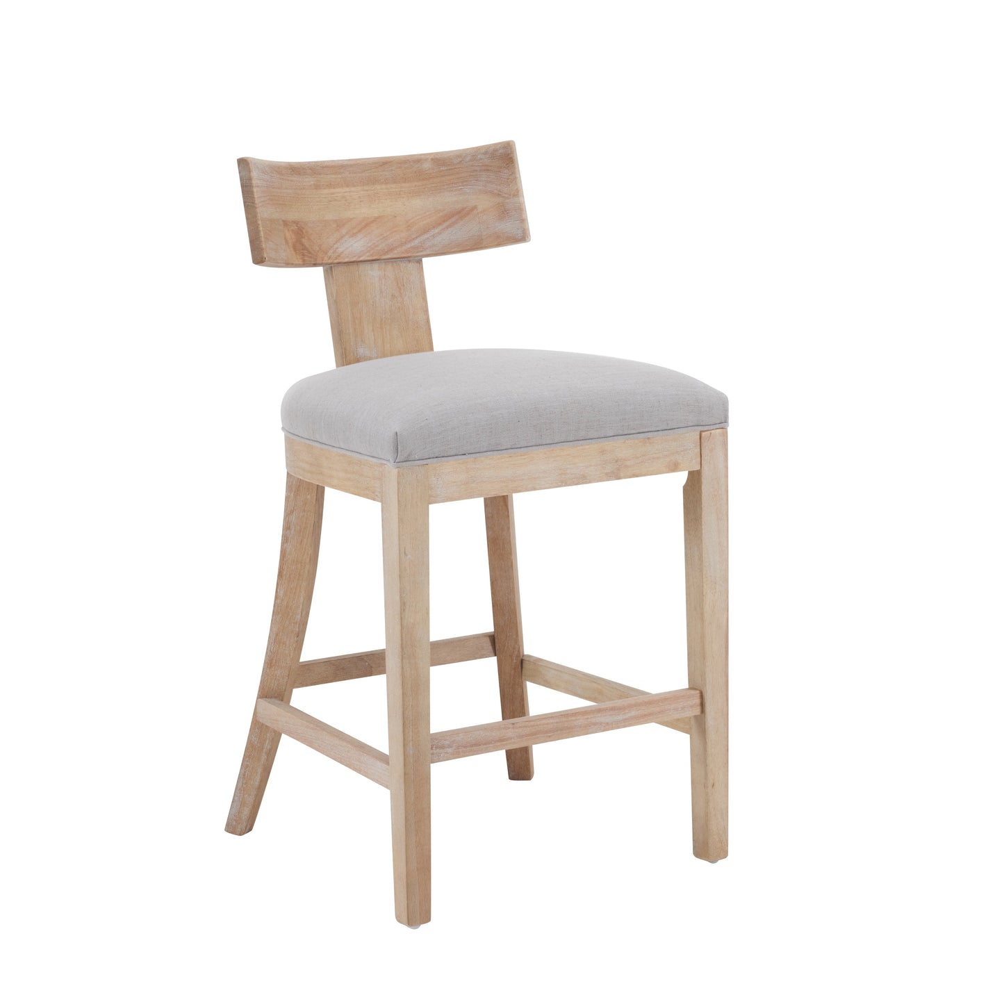 27" Counter Stools Set of 2, Upholstered Counter Height Bar Stools