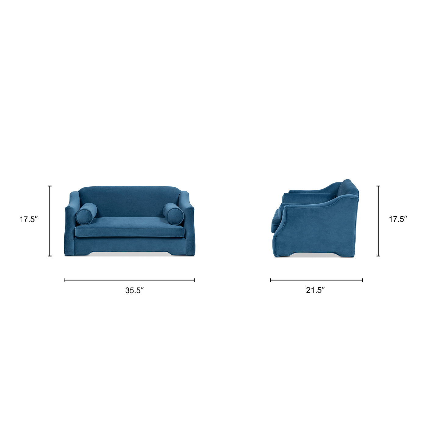 Paloma 35.5" Dog Sofa Bed, Medium, Satin