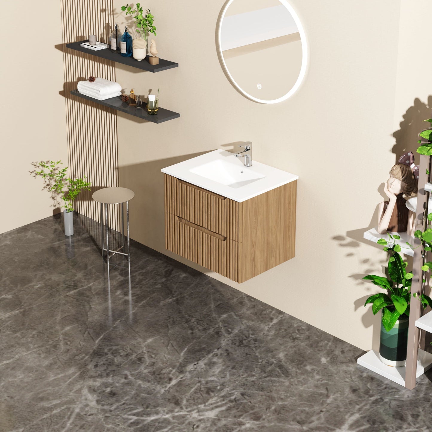 Wall Mounted Bathroom Vanity & Sink