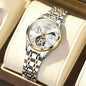 Women's Open-Heart Automatic Bracelet Watch