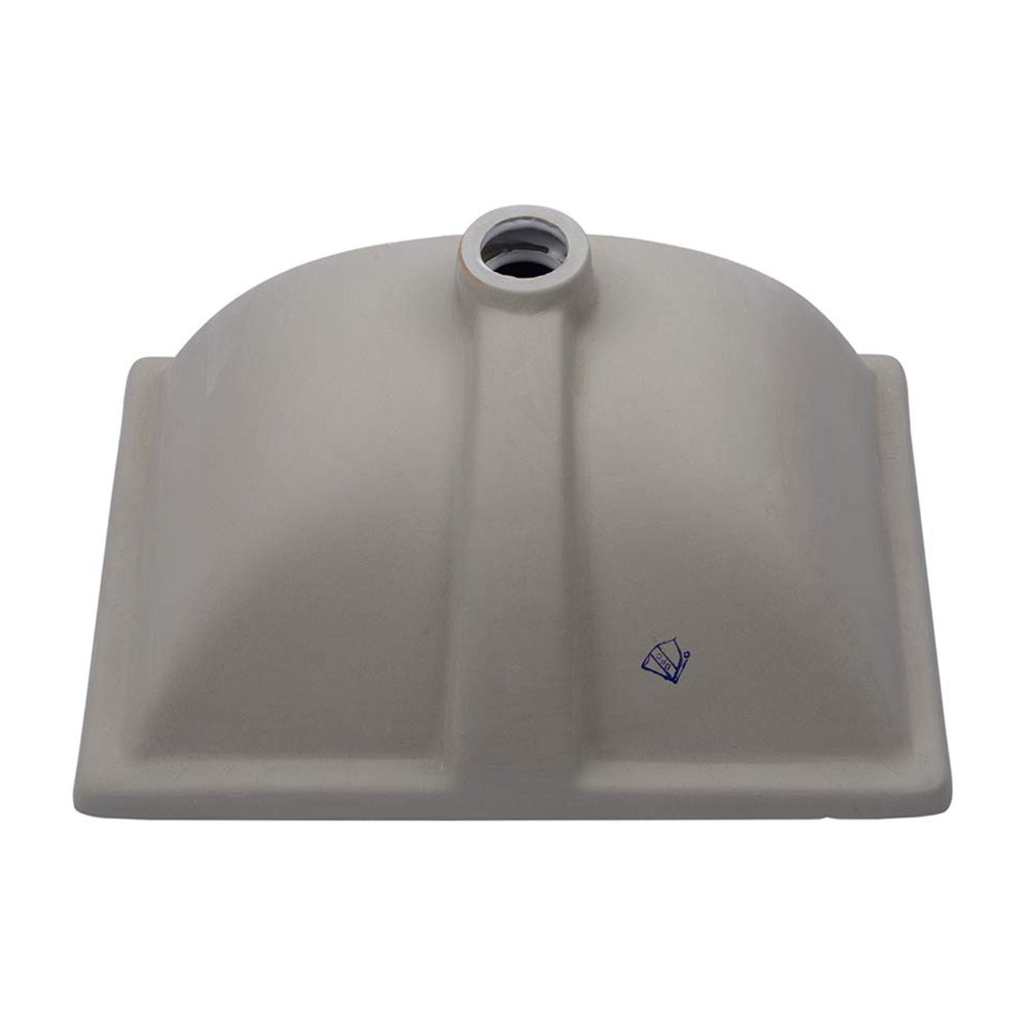 European Style Ceramic Rectangular Undermount Bathroom Sink With Overflow