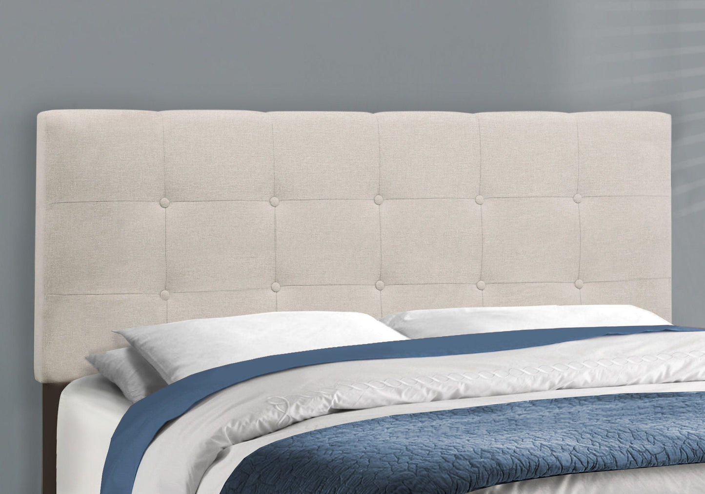 Transitional Upholstered Bed Frame