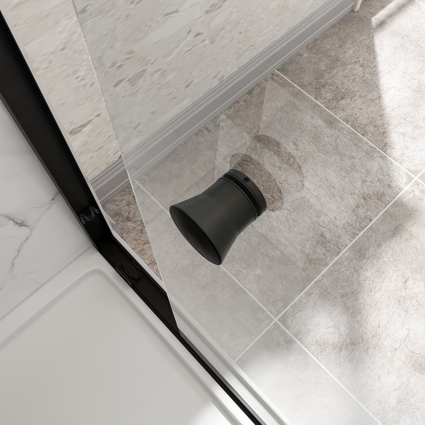 55"-60" W x 72" H Matte Shower Door