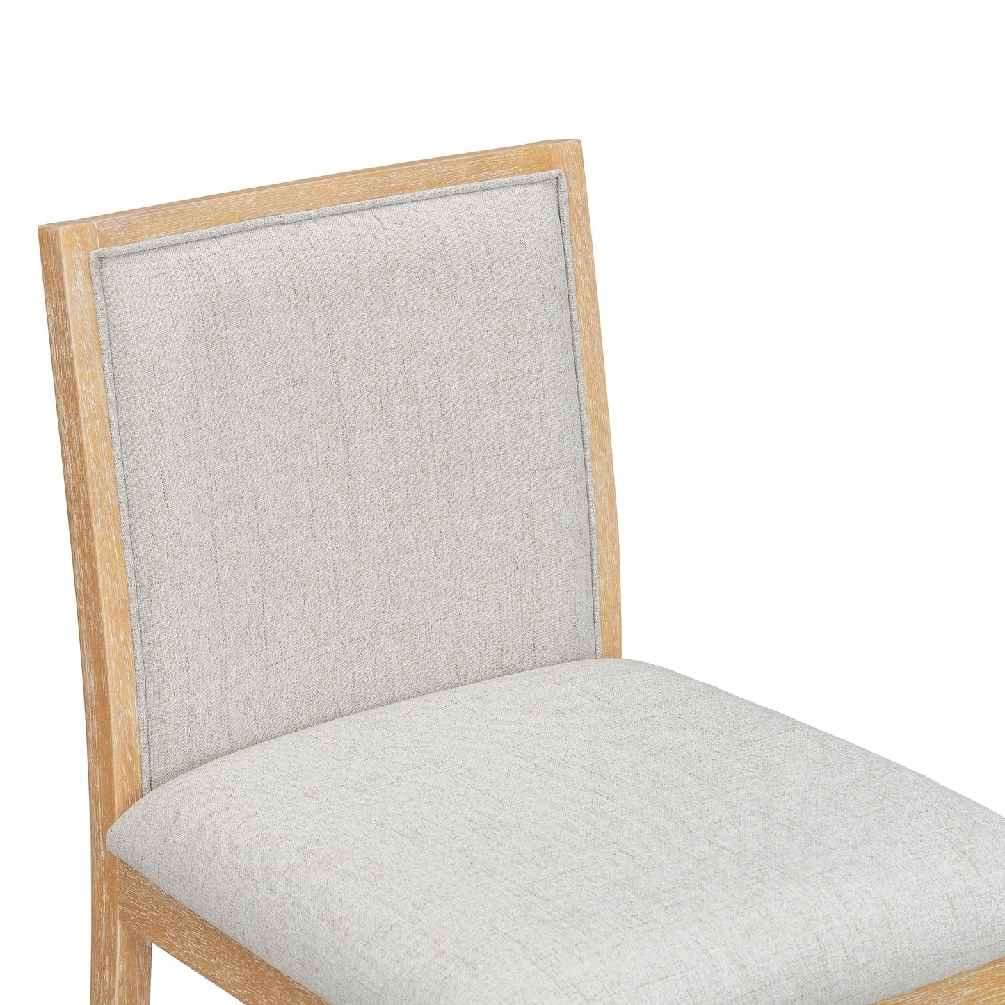 Dining Set With Rectangular Table, 4 Upholstered Chairs & 1 Padded Bench