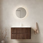 Noor 36" Bathroom Vanity with Sink, Wall-Mounted Floating Plywood Cabinet with 2 Drawers