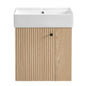 Modern Floating Bathroom Vanity With Ceramic Basin Perfect For Small Bathrooms