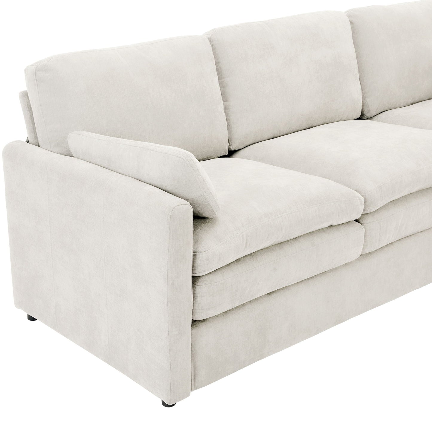 Cozy Upholstered Cushion Loveseat Sofa For Living Room