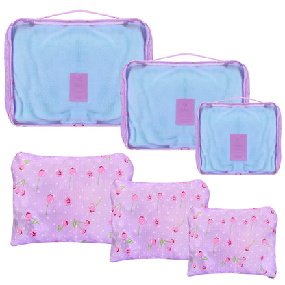 9Pcs Clothes Storage Bags Water-Resistant Travel Luggage Organizer Clothing Packing Cubes for Blouse Hosiery Stocking Underwear