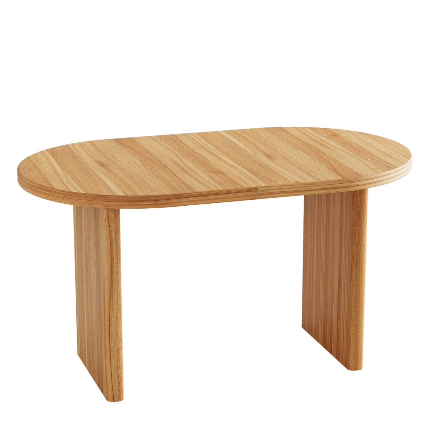 Modern Extendable Dining Table with Removable Extension Leaves