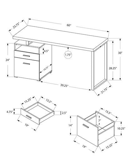 Computer Desk for Home Office with Storage Drawers