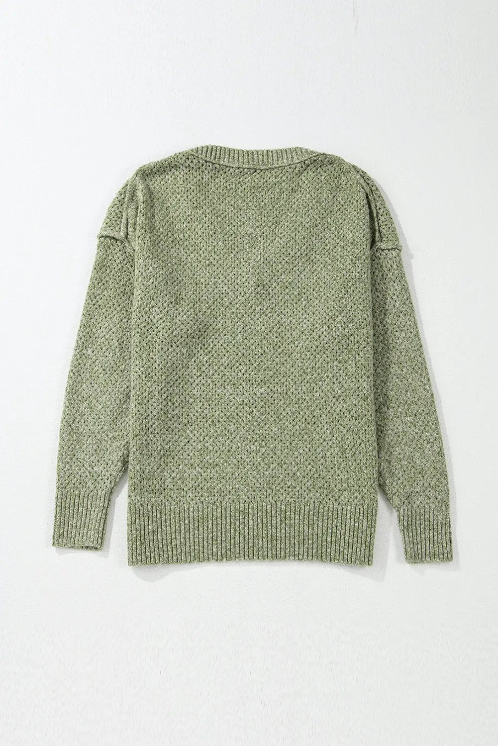 Women's Sweater - Eyelet Knit - Loose Fit, Chic Winter