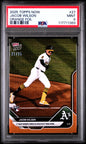 Graded 2025 Topps Now Jacob Wilson #27 Orange Foil /25 Rookie RC Baseball Card PSA 9 Mint
