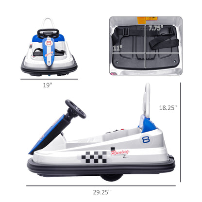 360° Rotating Electric Bumper Car for Kids - Fun Ride On Toy with 6V Battery