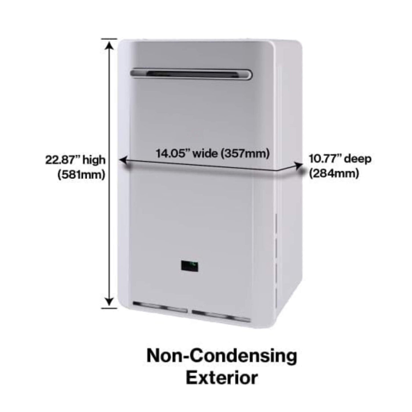 RN 8.5 GPM Indoor 180K BTU Non-Condensing Tankless Natural Gas Water Heater (SAK39176)