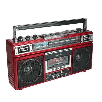 Supersonic 4 Band Bluetooth Radio & Cassette Player + Cassette To Mp3 Converter