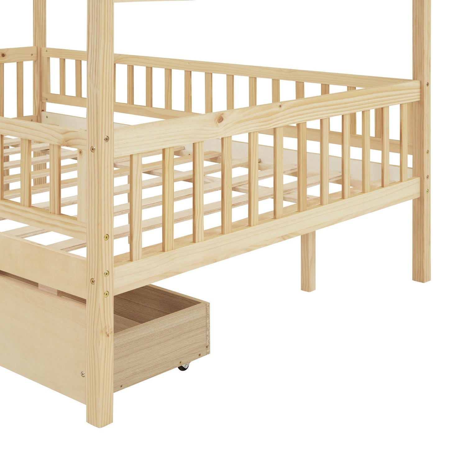 House Bed With 2 Drawers