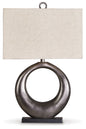 Saria - Metal Table Lamp  - Antique Silver Finish