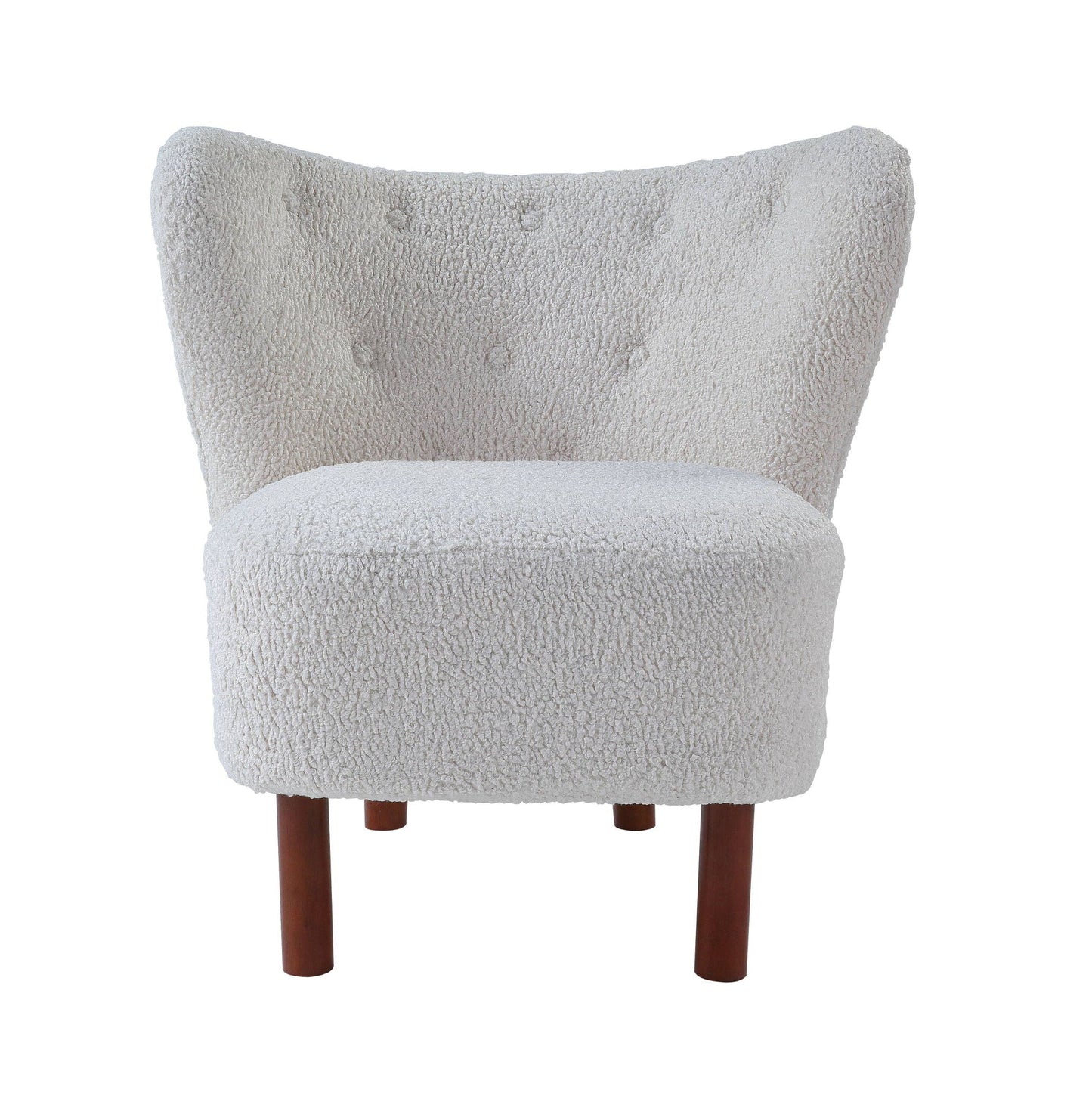 Zusud Teddy Sherpa Accent Chair - White
