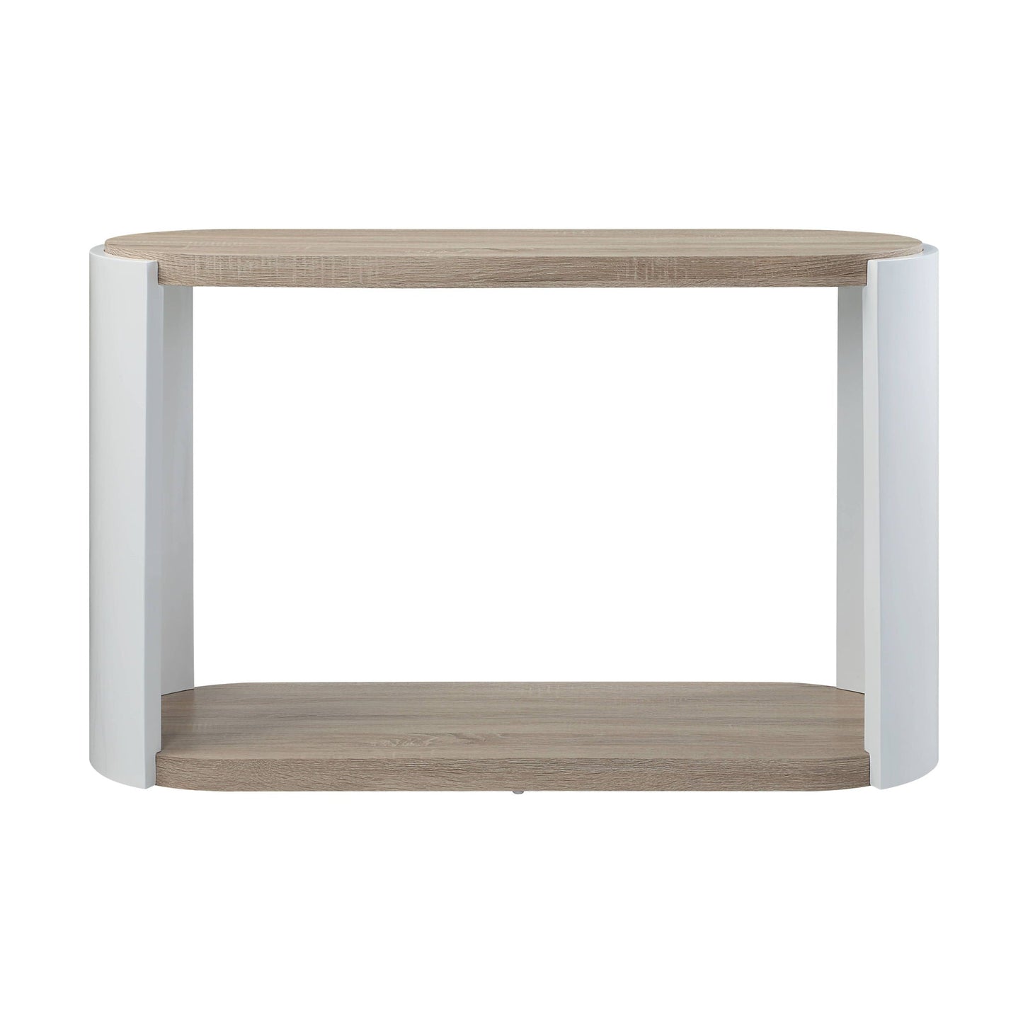 Zoma High Gloss Sofa Table - Oak / White