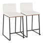 Mason Mara - Contemporary Fixed Height Quality Counter Stool (Set of 2)