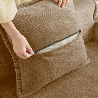 Streamlined Design Modular 4 Seat L Shape Sectional Sofa