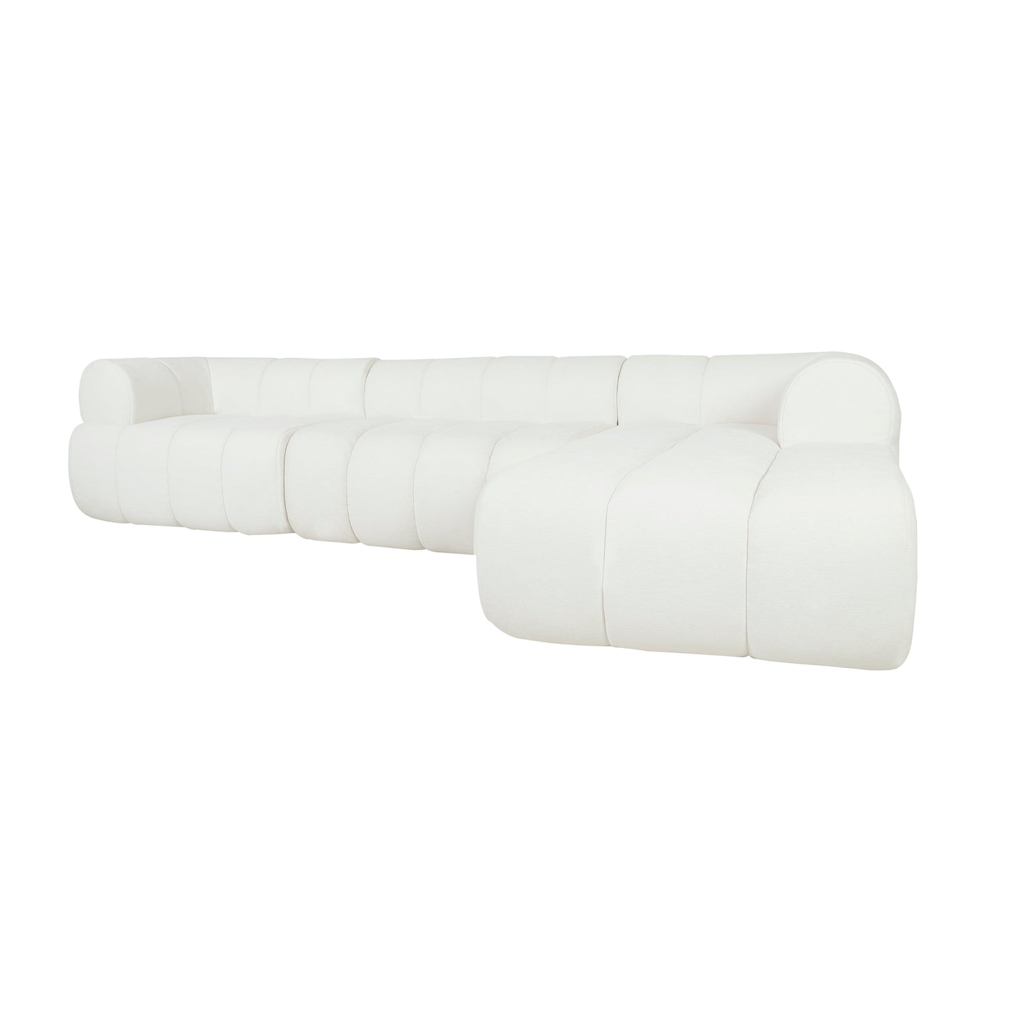 122" Modern L-Shaped Sectional Sofa with Chaise Lounge