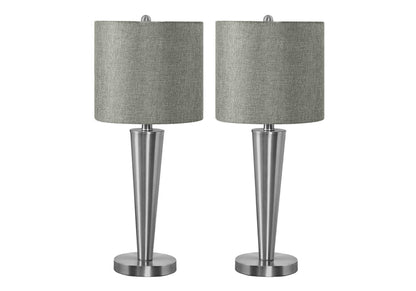 Contemporary Table Lamp Set of 2 with USB Port