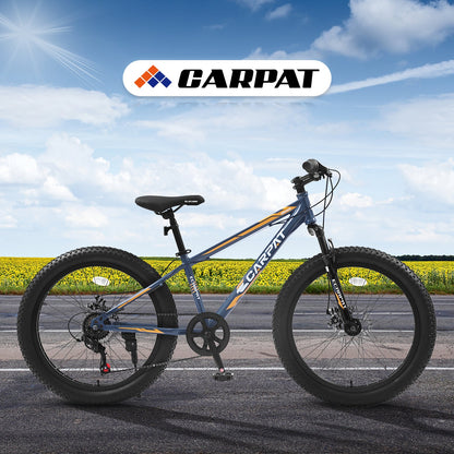 Elecony 24 Inch Fat Tire Mountain Bike
