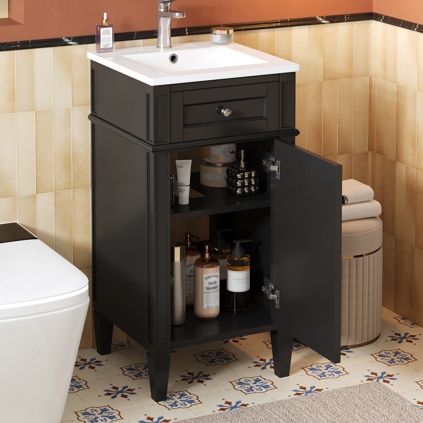 French Style Bathroom Vanity With Sink