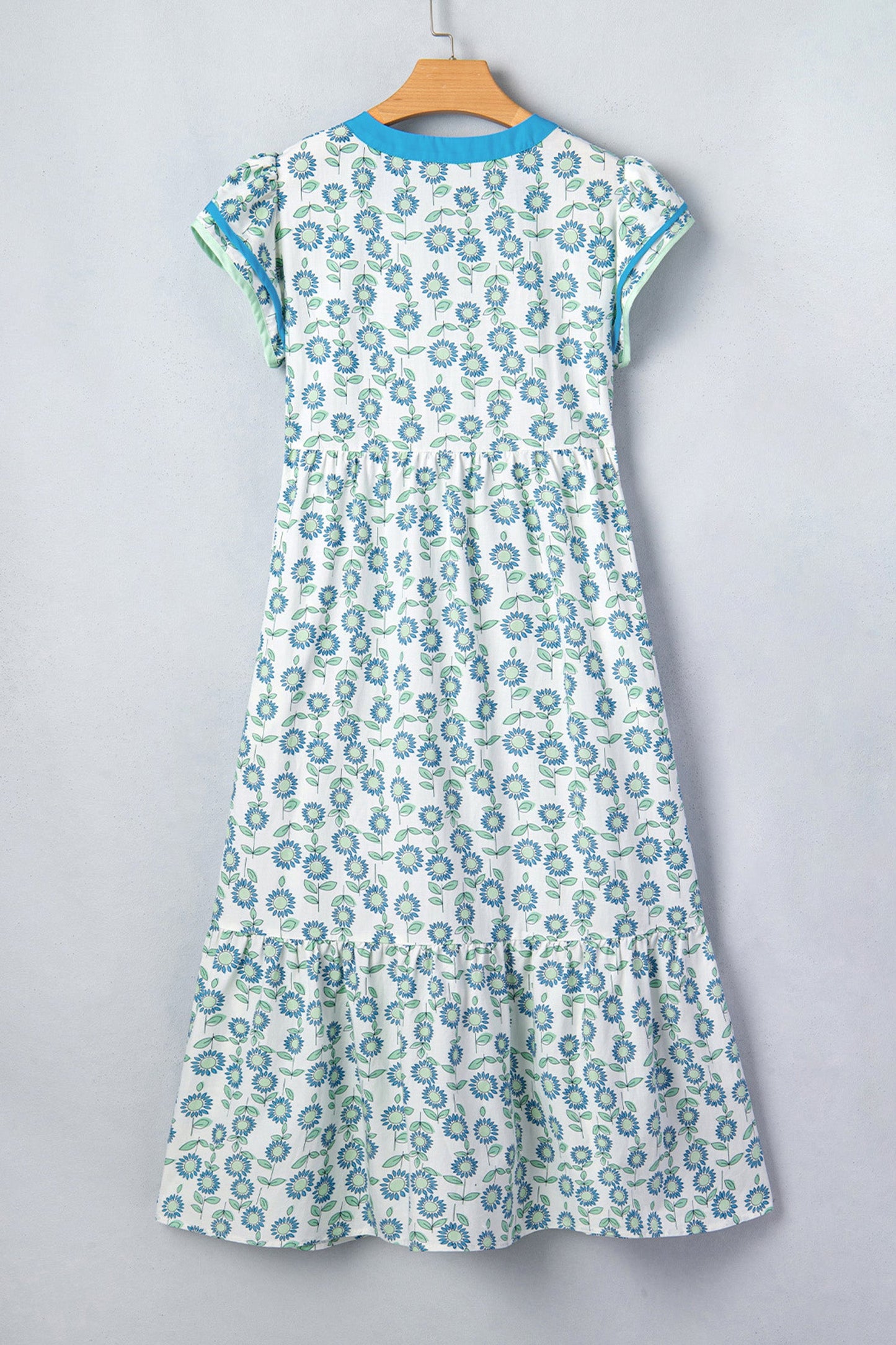 Clementine Flutter Sleeve Long Dress