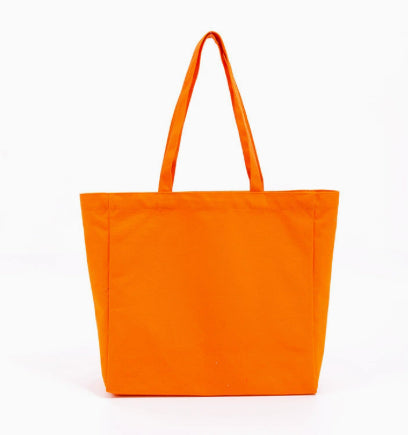 Fashionable Eco-friendly Colorful All-cotton Tote Canvas Bag