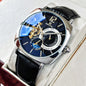 Mens Square Fully Automatic Mechanical Watch Casual Mens Wristwatch