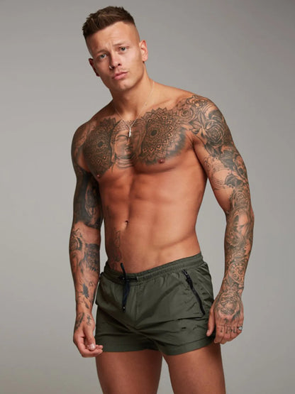 Men’s Plus Active Drawstring Shorts with Pockets