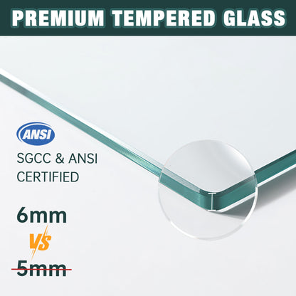 Premium Aluminum Frame Double Sliding Shower Door