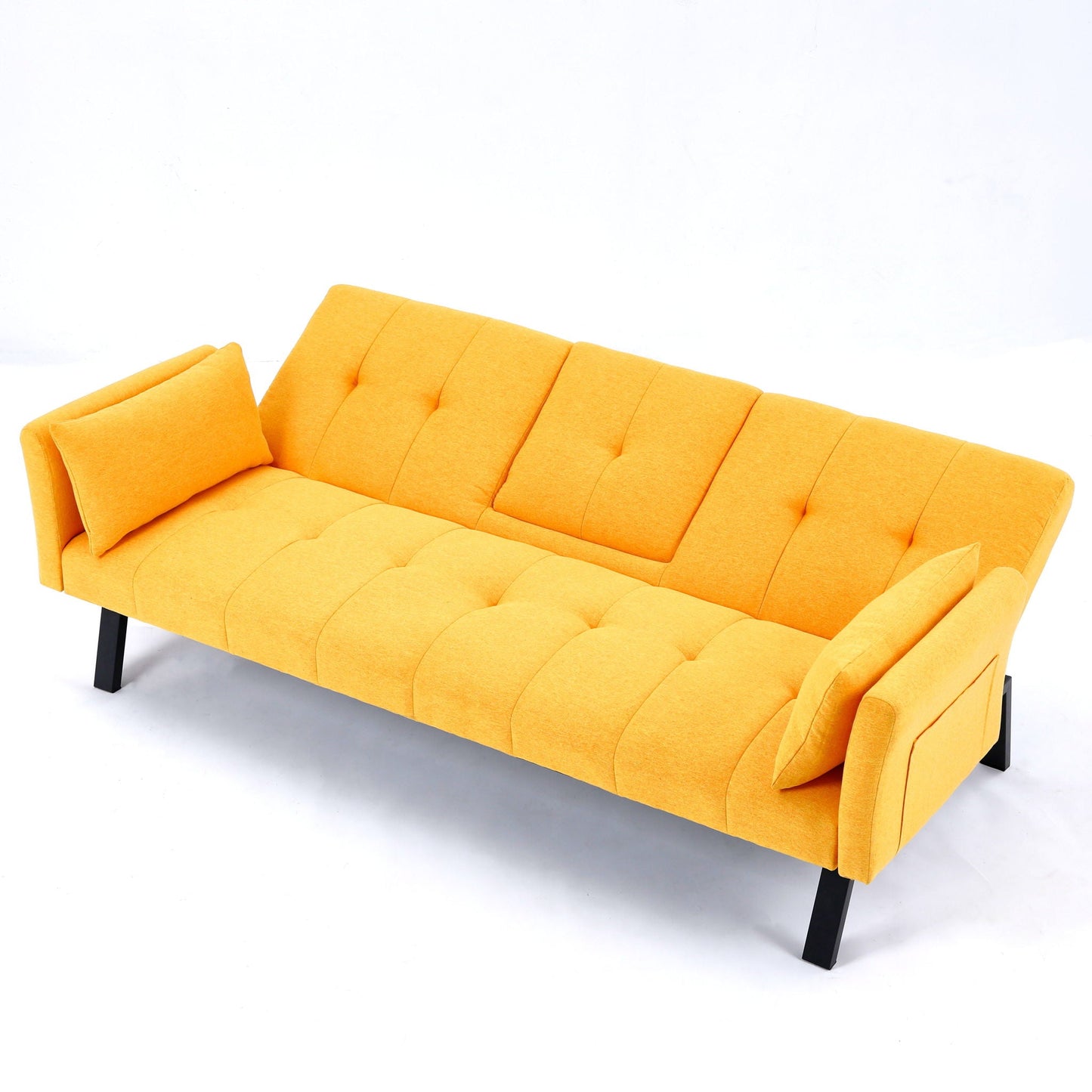Sofa Bed With Foldable Design And Cup Holder