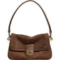 Elegant Autumn Soft Suede Underarm Bag - Stylish Crossbody Shoulder Bag with Large Capacity for Versatile Women