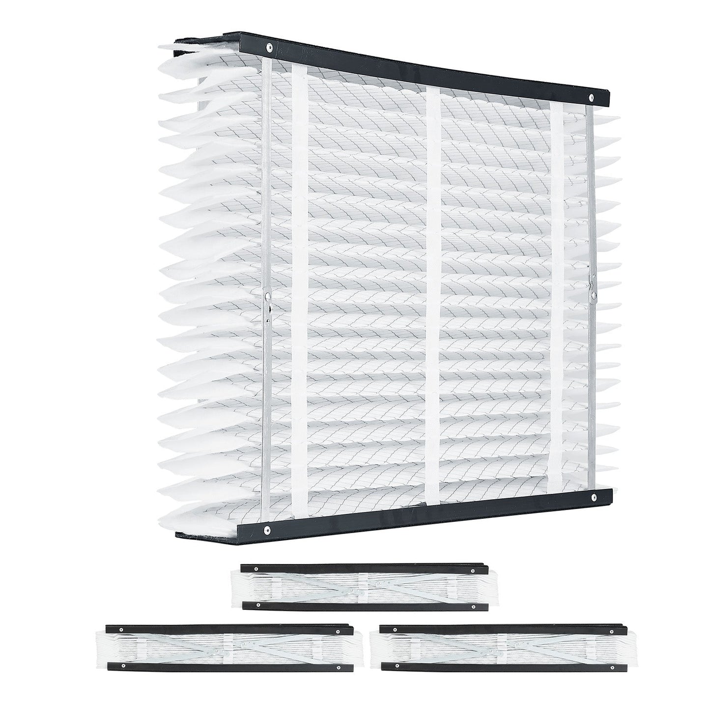 Air Filters MERV 13 Electrostatic Pleated HVAC Furnace Filter 4-Pack 20 x 25 x 4