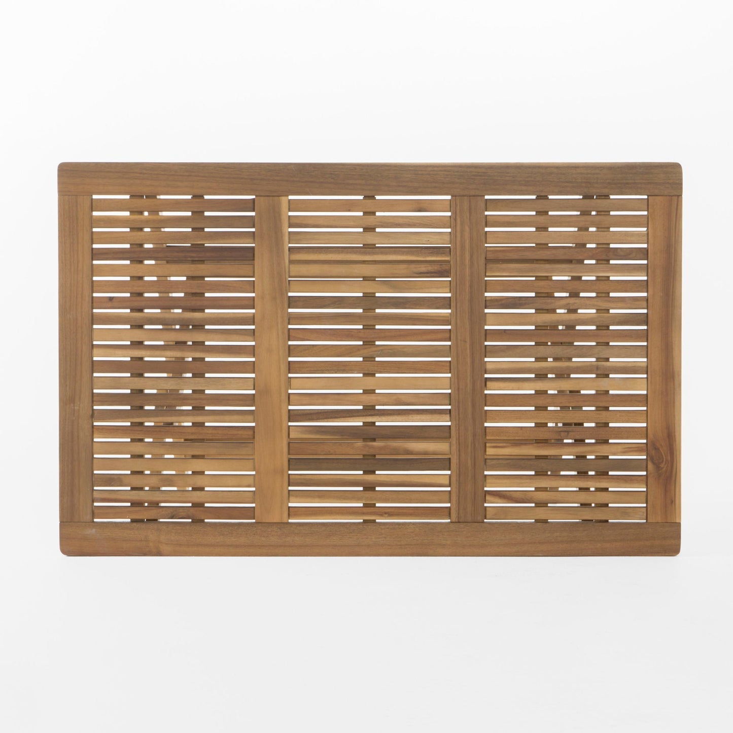 Blissique Outdoor Foldable Wood Dining Table With Slat Design