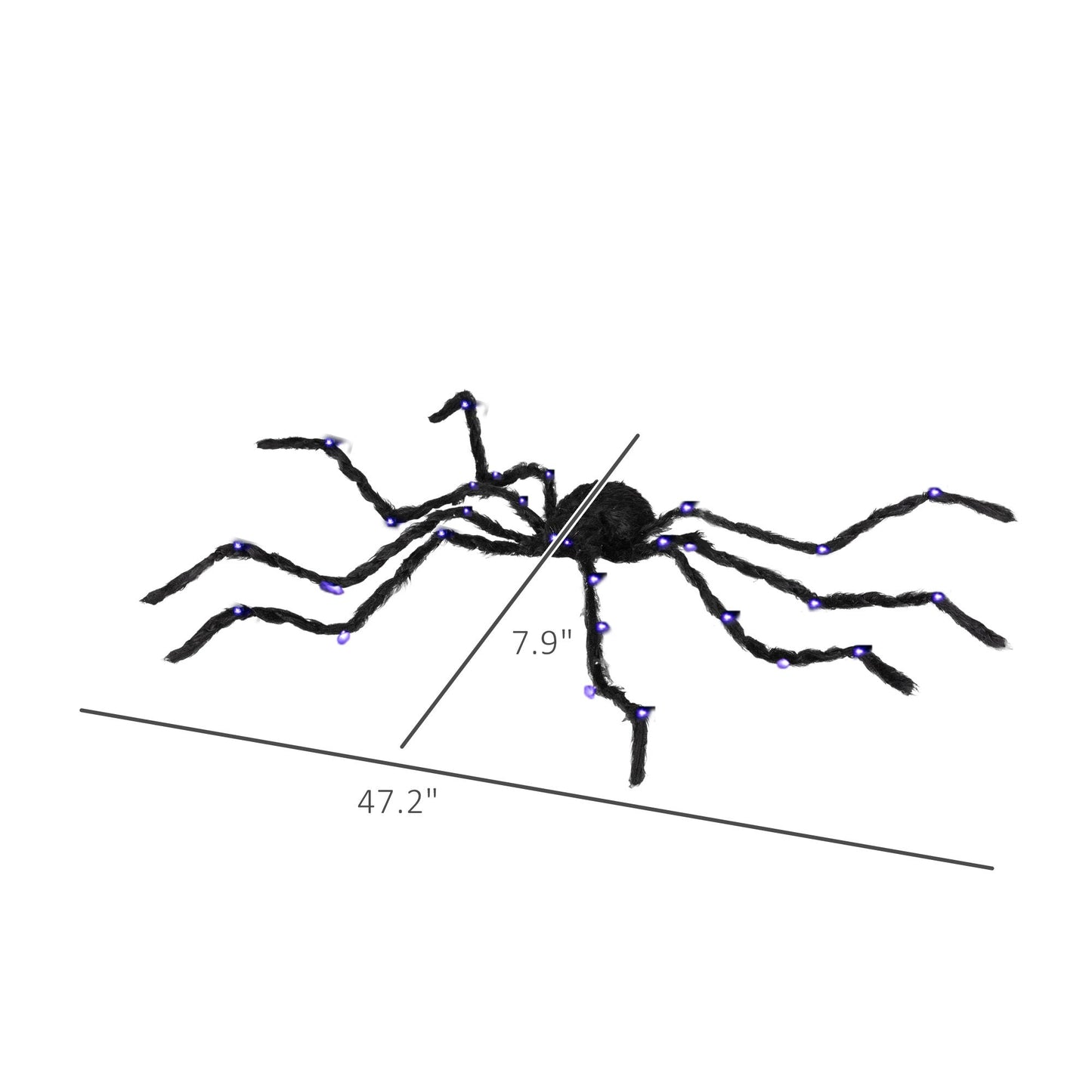 3.25' Illuminated Arachnid Halloween Accent