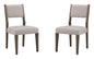 Kavanaugh - Dining Side Chair With Upholstered Seat& Back With o Slats (Set of 2) - Gray