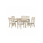 Ferris - 7 Piece Dining Set With Cross Back Chairs And Rectangular Table - Antique White