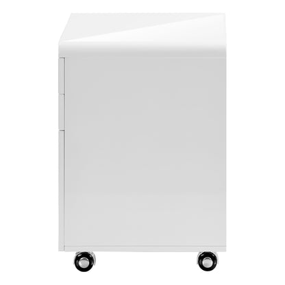 File Cabinet Rolling Mobile Storage Drawers Printer Stand - White