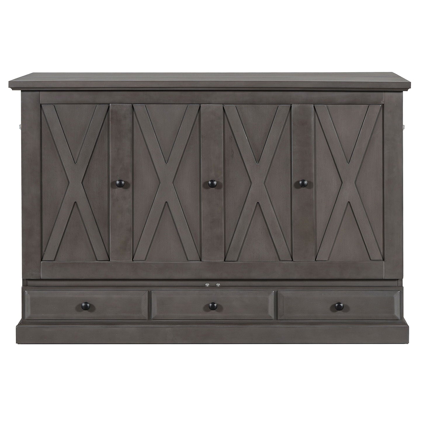 Murphy Bed Chest Cube Cabinet With Charging Station And Large Storage Drawer
